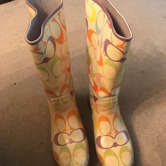 Coach Shoes - Coach Rain Boots -Size 11